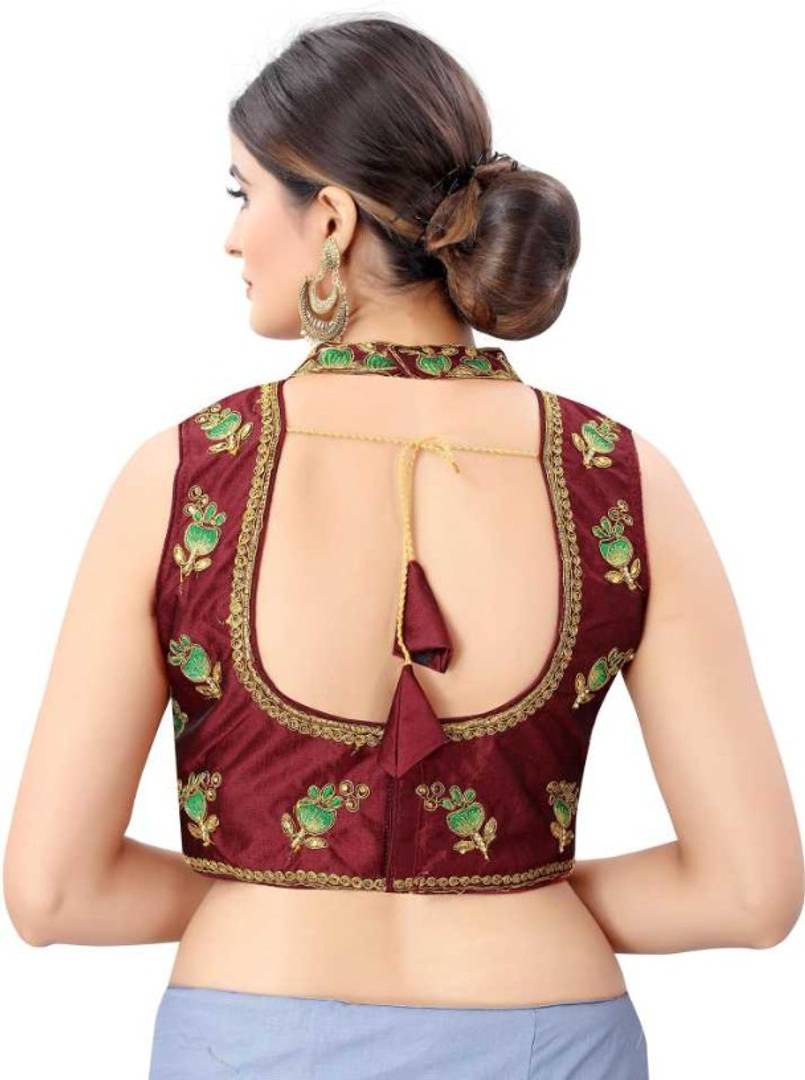 Trendy phantom silk Stitched Blouse for Women